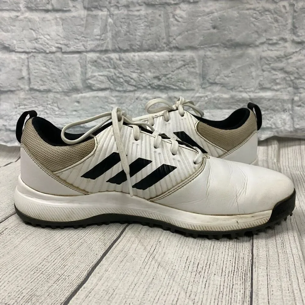 Adidas leather golf shoes w/tie laces mens size 7.5